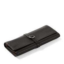 Leatherology Black Onyx Buckled Jewelry Roll