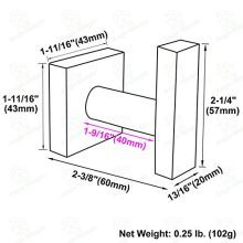 Bathroom Towel Hook, Angle Simple Stainless Steel Bath Towel Holder