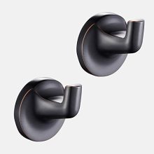 POKIM 2 Pack Oil Rubbed Bronze Towel Hook for Bathroom