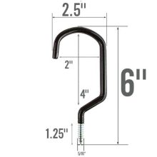 ALAZCO 8pc Heavy Duty Bike Hook & Utility Storage - Space Maximizer