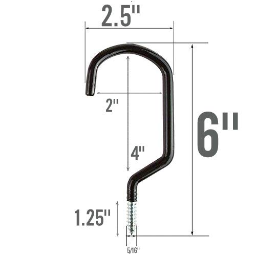 ALAZCO 8pc Heavy Duty Bike Hook & Utility Storage - Space Maximizer