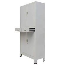 ZAMAX Steel Lockable Storage Cabinet for Garage, Kitchen, Office, Laundry Room