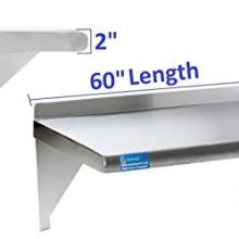 18" X 60" Stainless Steel Wall Shelf | NSF Certified | Appliance & Equipment