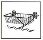 Organized Living Activity Organizer Skate Rack with Basket