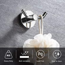 Marmolux Acc Euro Double Towel Robe Hook Bath Kitchen Hand Towel Holder
