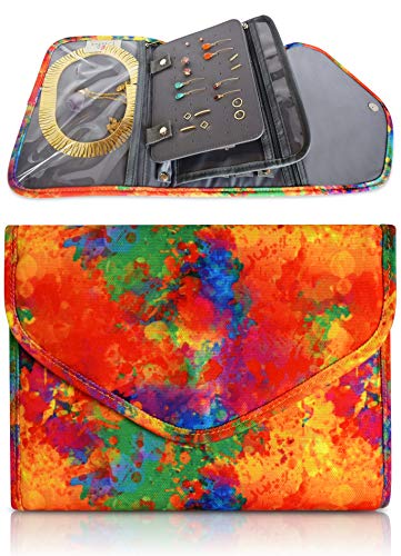 Brelox Jewelry Travel Organizer Case Bag Holder - Jewelry Storage Carrying Cases for Earrings, Necklaces, Rings, Bracelets (Multi-Color)
