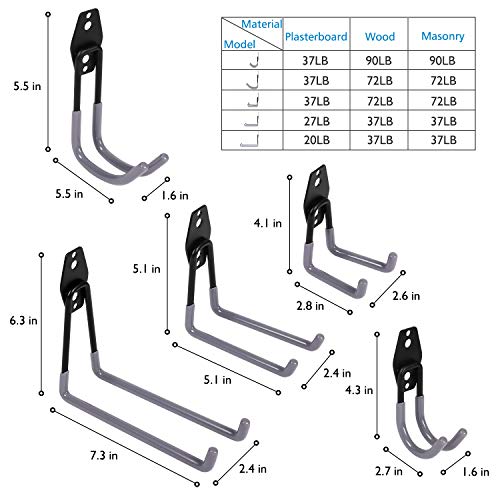 Maximize Storage Space with 10 Packs of Heavy-Duty Garage Storage Hooks - CNMMP's Ultimate Organizer