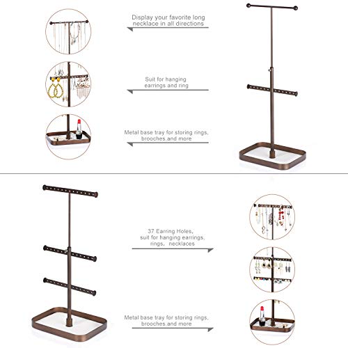 Keebofly Jewelry Stand Organizer Necklace Organizer Display