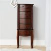 Hives & Honey Amber 6-Drawer Walnut Jewelry Armoire