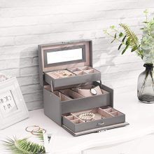 BEWISHOME Jewelry Box for Women Girls Jewelry Organizer