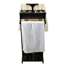 Facilehome Wooden Clothes Rack Garment Racks Hat Rack Clothes Valet Coat