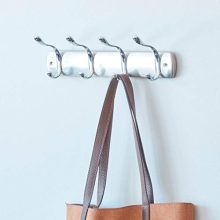 iDesign Bruschia Wall Mounted Entryway and Mudroom Storage Rack
