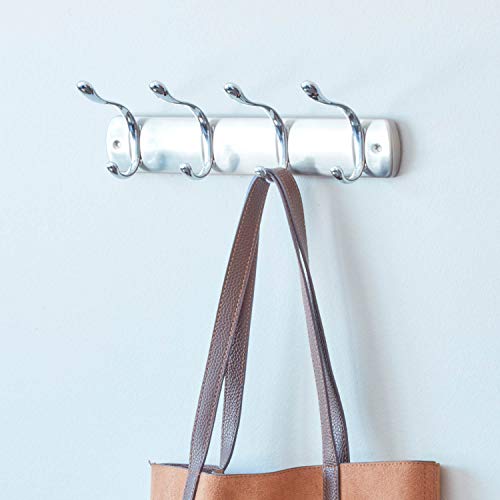 iDesign Bruschia Wall Mounted Entryway and Mudroom Storage Rack