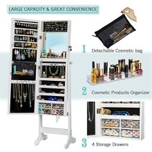 Organize Your Jewelry with the LED Light Jewelry Cabinet Armoire
