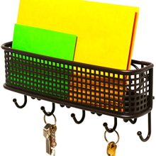 DecoBros Wall Mount Mail Letter and Key Rack Holder Organizer