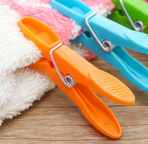 DurReus Strong Hanger Clips Wide Open Clothes Pegs Large Clothing Line
