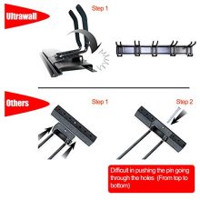 Ultrawall Ski Wall Rack, 5 Pairs of Snowboard Rack Wall Mount