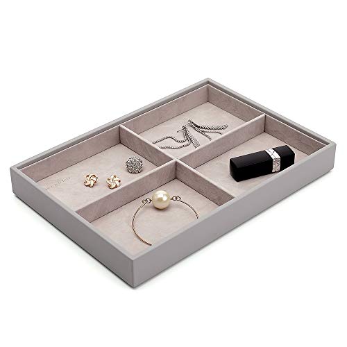 Vlando Miller Jewelry Trays Stackable Showcase Display Drawer Organizer Storage