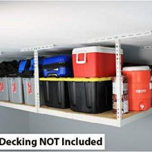 MonsterRax 4x8 Garage Storage Rack Without Decks - Height Adjustable Steel