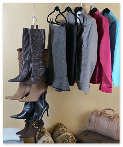 New Improved System- Boot STAX: Vertical Hanging Boot Rack, Boot Storage