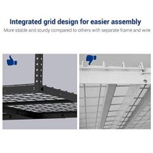 Fleximounts 3x8 Overhead Garage Storage Rack Adjustable Ceiling Storage Rack