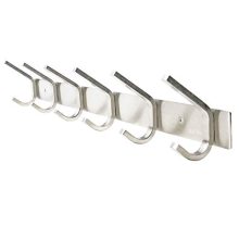 WEBI Heavy Duty SUS Coat Bath Towel Hook Hanger Rail Bar with 6 Hooks