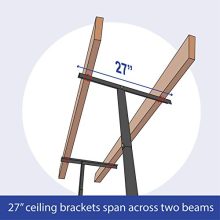 MonsterRax - 2x6 Overhead Garage Storage Rack - Hammertone