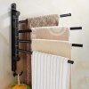 ELLO&ALLO Oil Rubbed Bronze Towel Bars for Bathroom Wall Mounted Swivel
