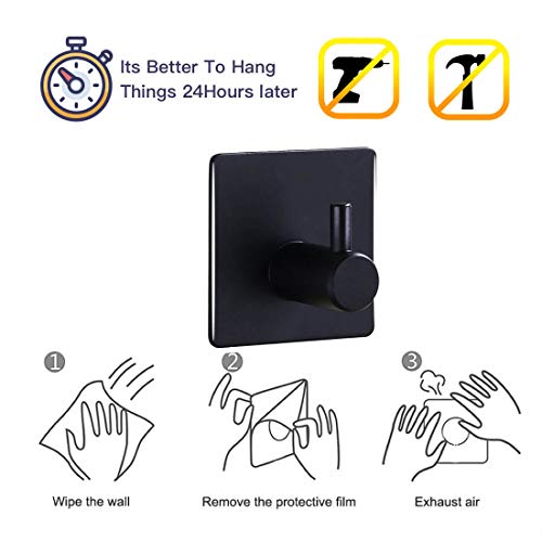 Stainless Steel Adhesive Utility Hooks - Maximize Space and Organization