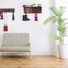 Set of 2 Entryway Coat Rack Wall Mounted with Shelf Rustic Coat Hooks