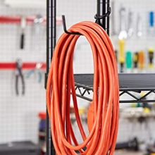 Sunway Shelf Pole Hooks 5-Pack | Utility Hanger Black | Best Solution