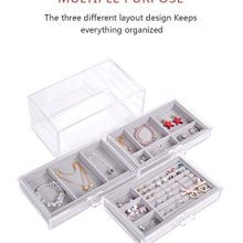DreamGenius Jewelry Box - 2 Layer - Buckle Snap & Magnet Closure