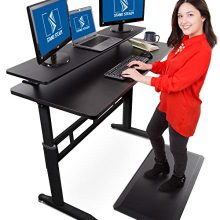 Stand Steady Tranzendesk 55 Inch Standing Desk with 55 Inch Clamp On Shelf