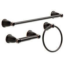 Franklin Brass Kinla 3-Piece Bath Hardware Towel Bar Accessory Set