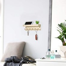 MyGift 6-Hook Brass Wall-Mounted Metal Key Holder