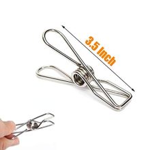8 pcs, Multipurpose Clothes pins, 3.5 inch, Heavy Duty Stainless Steel Clothespins