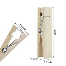 RIVERKING big/giant clothes pins,natural wooden craft clips,photo wooden clips