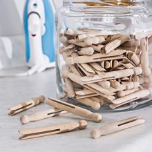 Honey-Can-Do Round Wooden Clothespins
