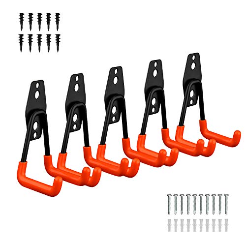 Kuyang Steel Garage Storage Utility Double Hooks, Heavy Duty Garage Organizer