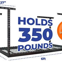 MonsterRax - 3x6 Overhead Garage Storage Rack - Height Adjustable Steel