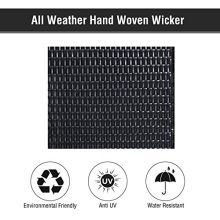 Outsunny 47" Poolside Rattan Wicker Towel Valet Organizer with Ample Storage for Towels, Accessories & More