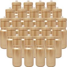 50 Strong Sports Squeeze Water Bottle Bulk Pack - 24 Bottles