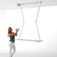 foxydry Ceiling Mounted Clothes Drying Rack, Pulley Clothesline