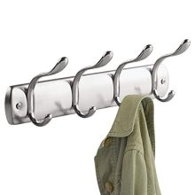 iDesign Bruschia Wall Mounted Entryway and Mudroom Storage Rack