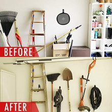 3pcs Garage Hanger Hooks for Hanging Ladder Hose Extension Cord Shovel Bike