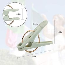 Plastic Clothespins, 32 Pack Laundry Clothes Pins Clips with Springs