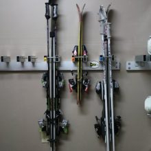 SKI KEY Ski Wall Rack - Includes 5 Locks