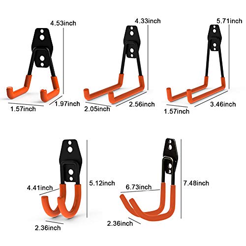ProChosen 10-Pack Steel Garage Storage Utility Double Hooks