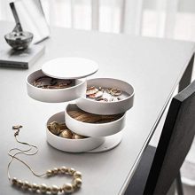 HengLiSam Jewelry Boxes Organizer Box Jewelry Storage Box 4-Layer Rotatable