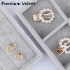 Mebbay Stackable Velvet Jewelry Trays Organizer, Jewelry Storage Display Trays